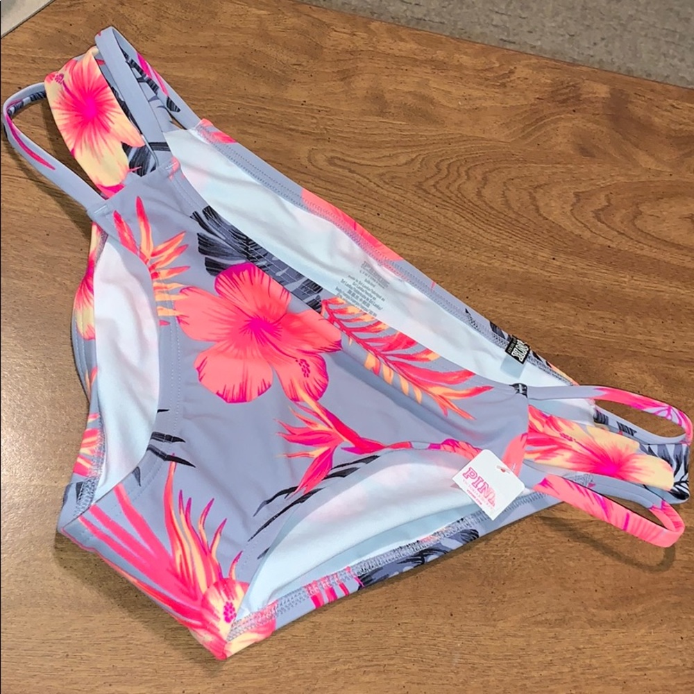 VS PINK Floral Bikini Bottoms NWT